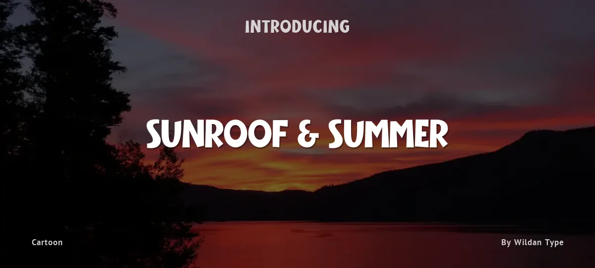 Sunroof & Summer font preview