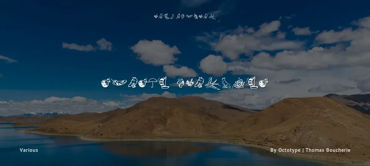 Sunset Dingbats font preview