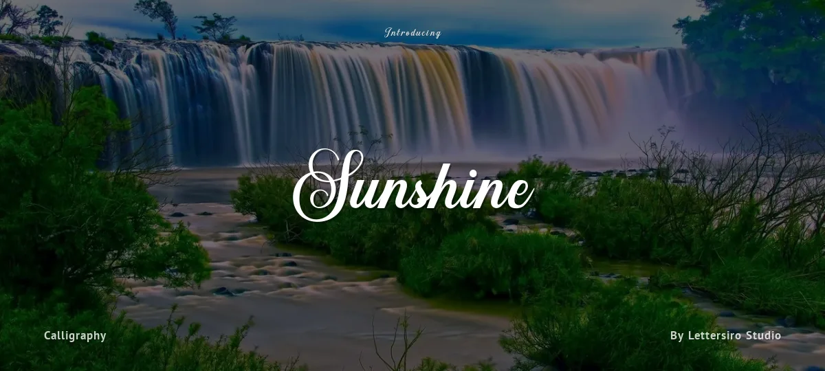 Sunshine font preview