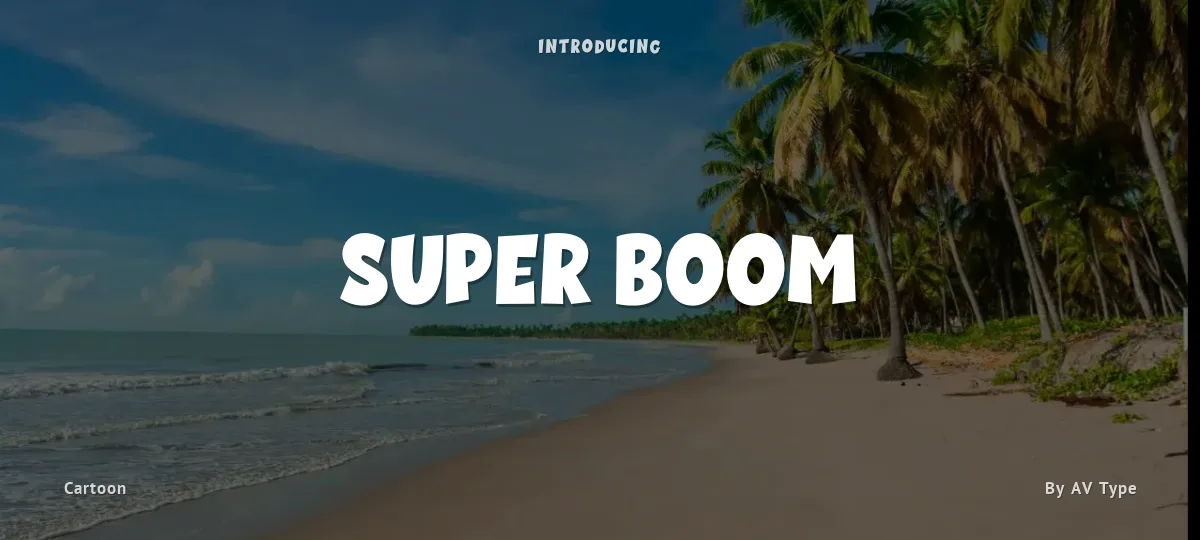 Super Boom font preview