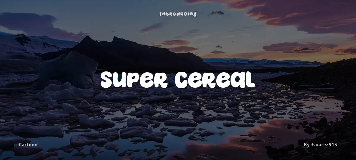 Super Cereal font preview