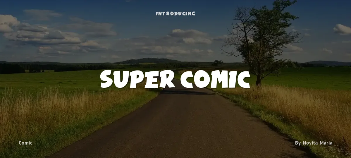 Super Comic font preview