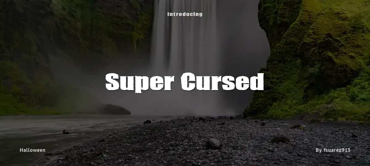 Super Cursed font preview