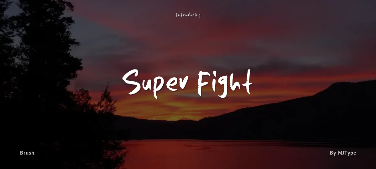 Super Fight font preview
