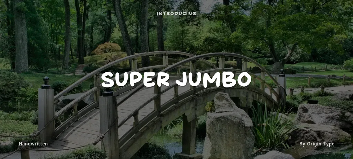 Super Jumbo font preview