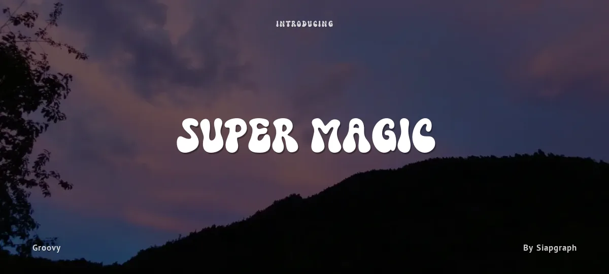 Super Magic font preview