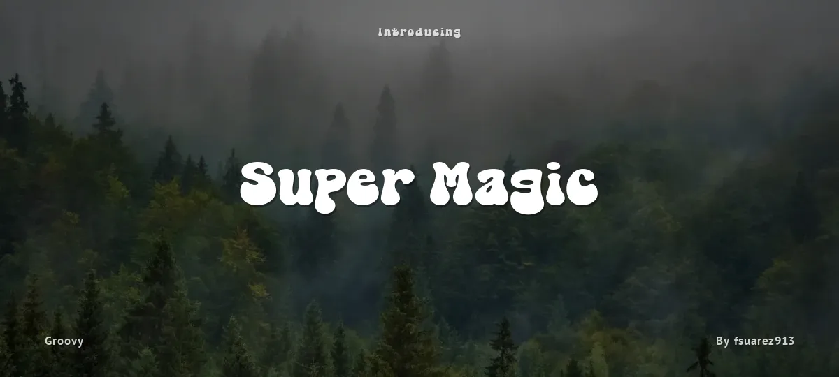 Super Magic font preview