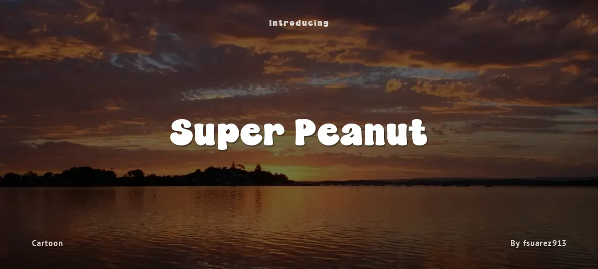 Super Peanut font preview