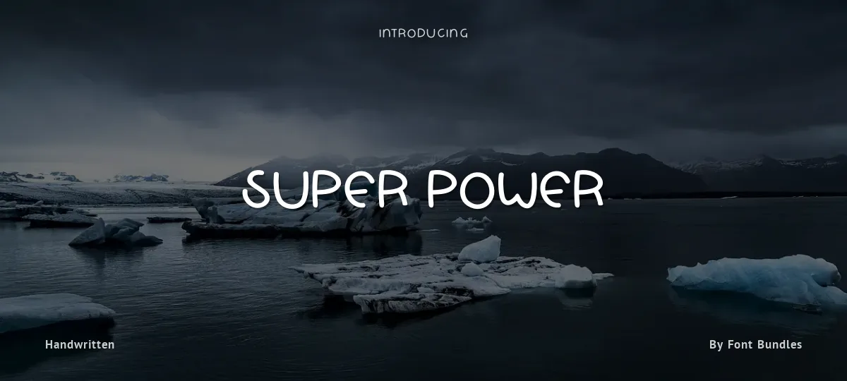Super Power font preview