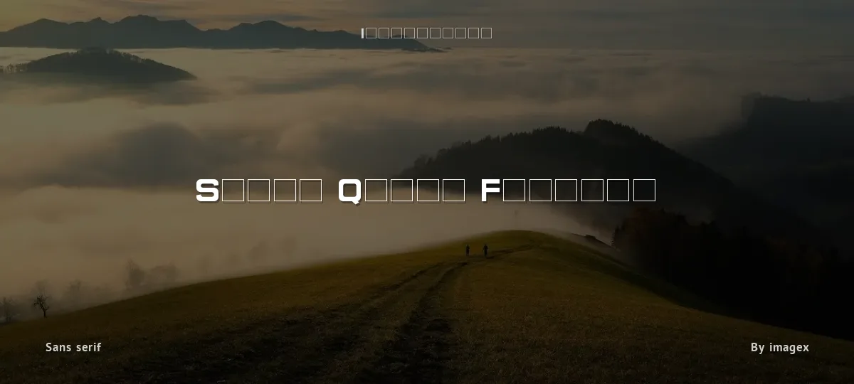 Super Quick Formula font preview