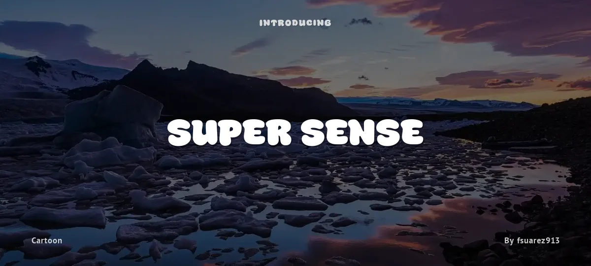 Super Sense font preview
