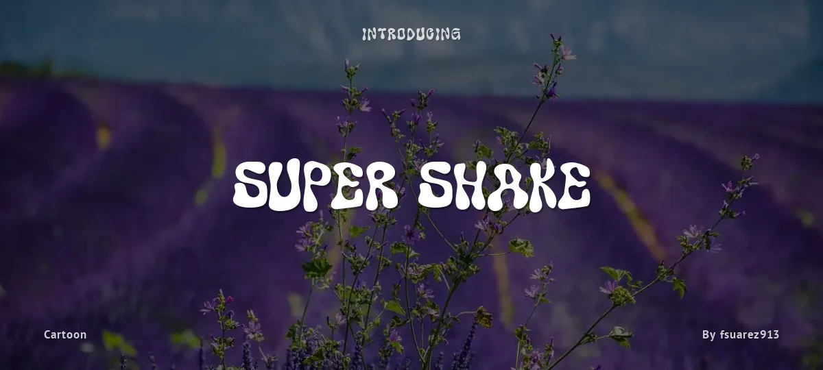 Super Shake font preview