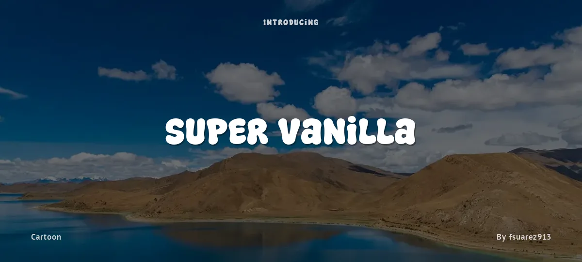 Super Vanilla font preview