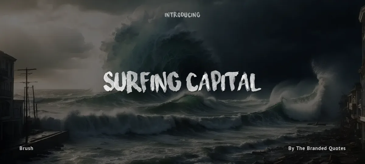 Surfing Capital font preview