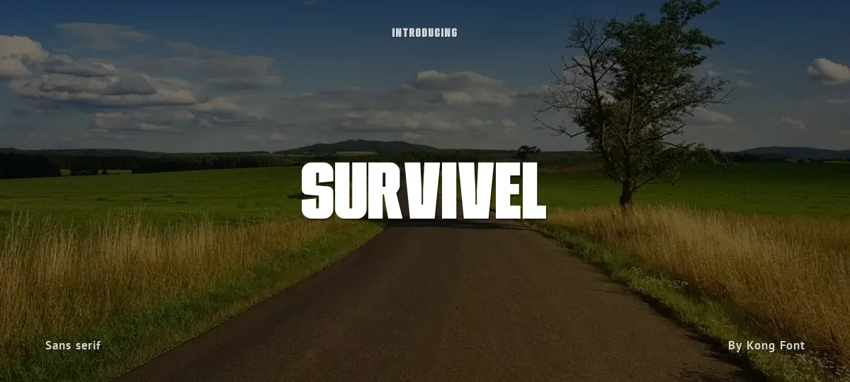 Survivel font preview