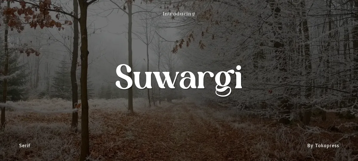 Suwargi font preview