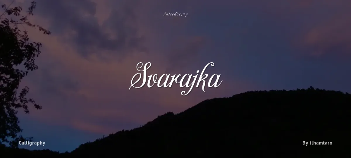 Svarajka font preview