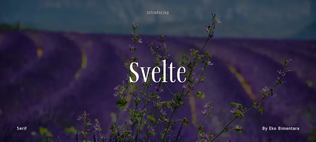 Svelte font preview