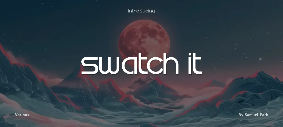 Swatch it font preview