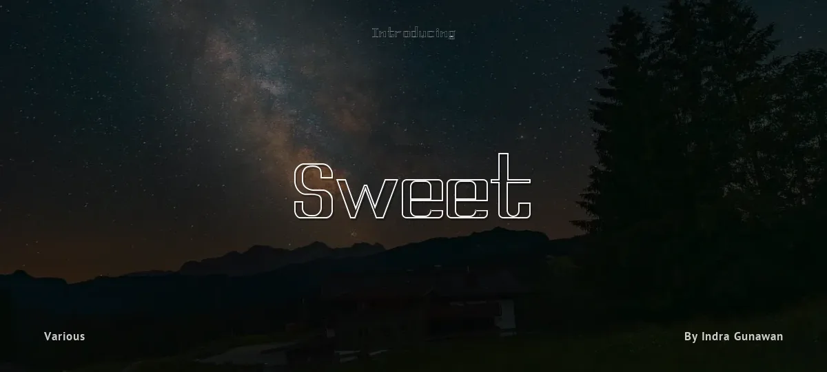 Sweet font preview