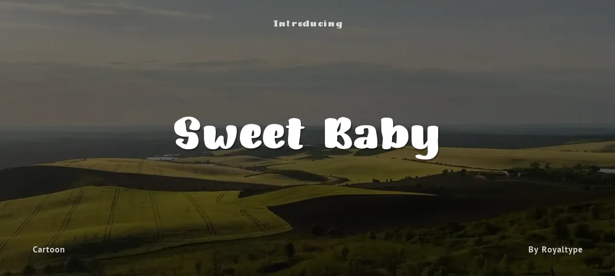 Sweet Baby font preview
