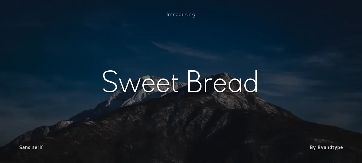 Sweet Bread font preview
