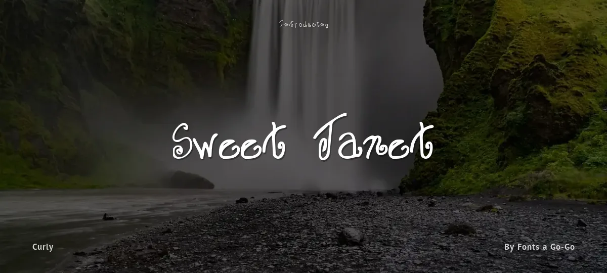 Sweet Janet font preview
