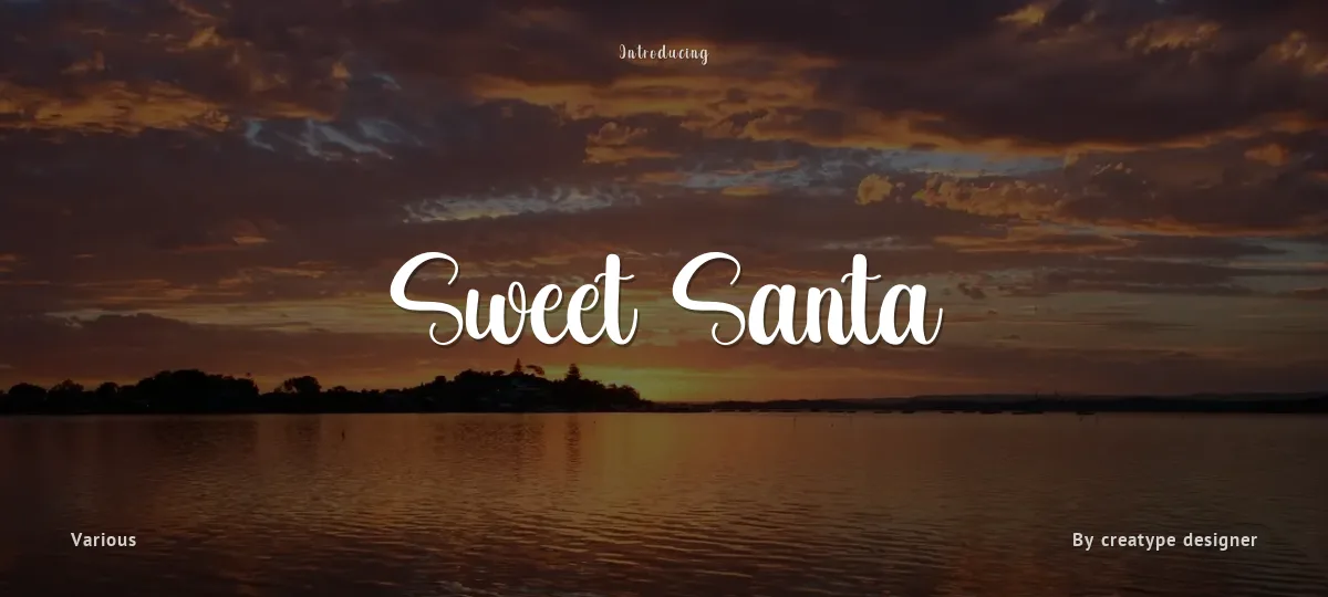 Sweet Santa font preview