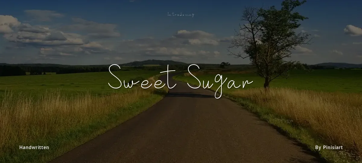 Sweet Sugar font preview