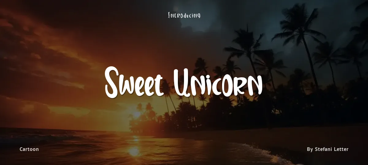Sweet Unicorn font preview