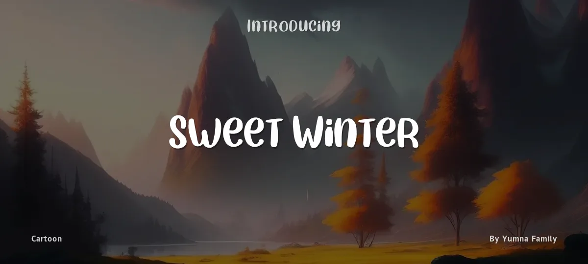 Sweet Winter font preview