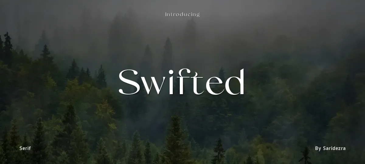 Swifted font preview