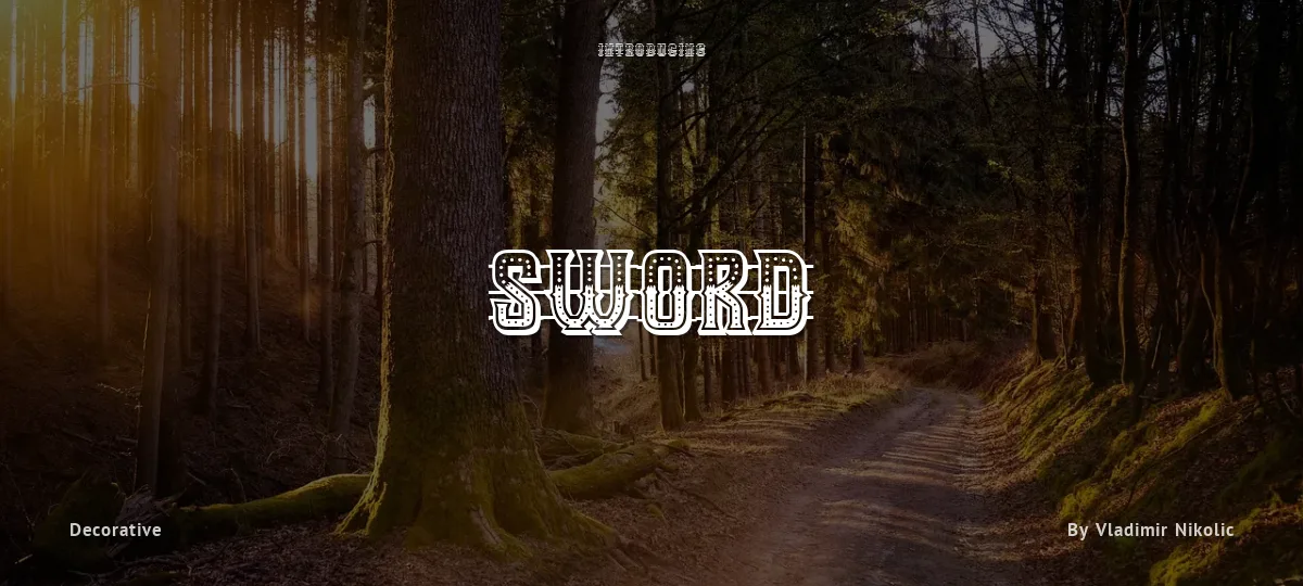 Sword font preview