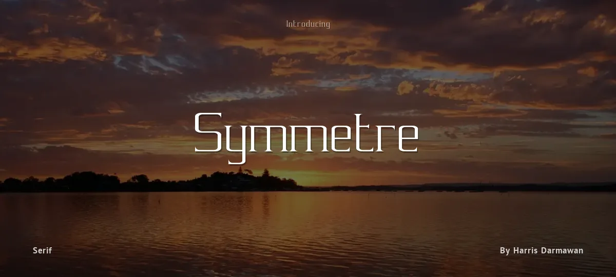 Symmetre font preview