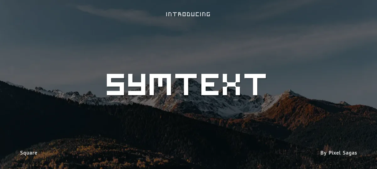 Symtext font preview