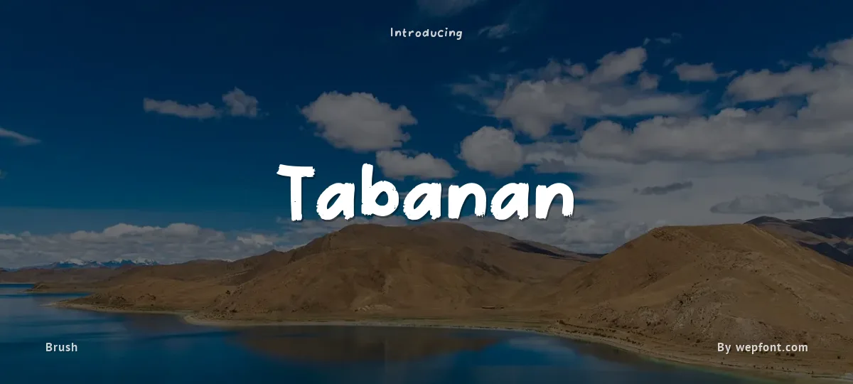 Tabanan font preview