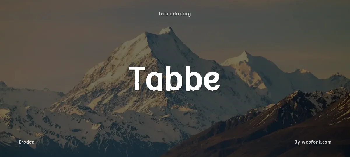 Tabbe font preview