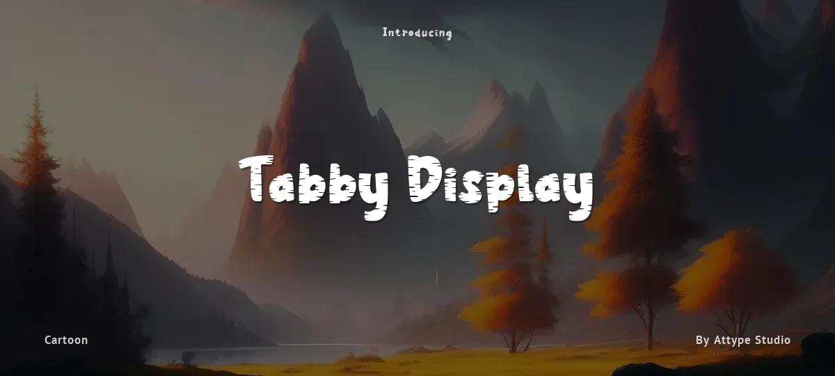 Tabby Display font preview