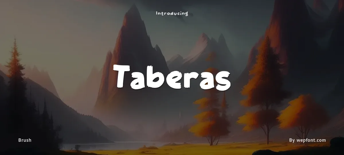Taberas font preview