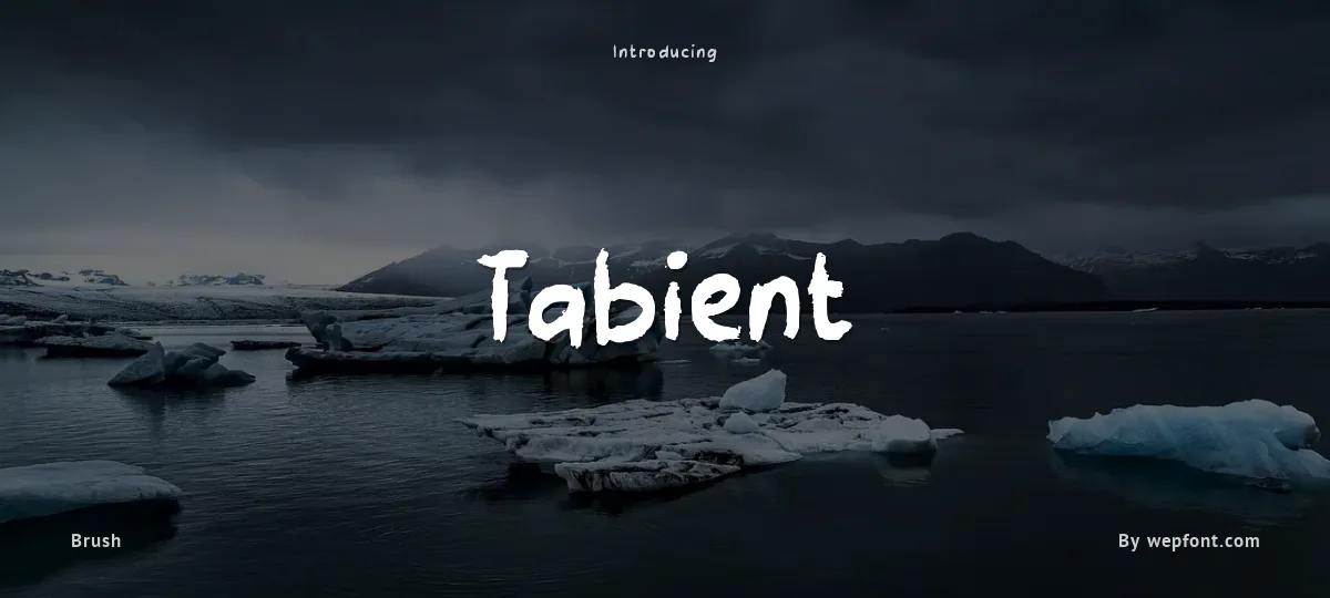 Tabient font preview