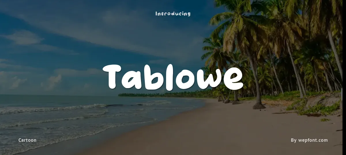 Tablowe font preview