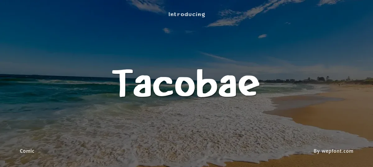 Tacobae font preview