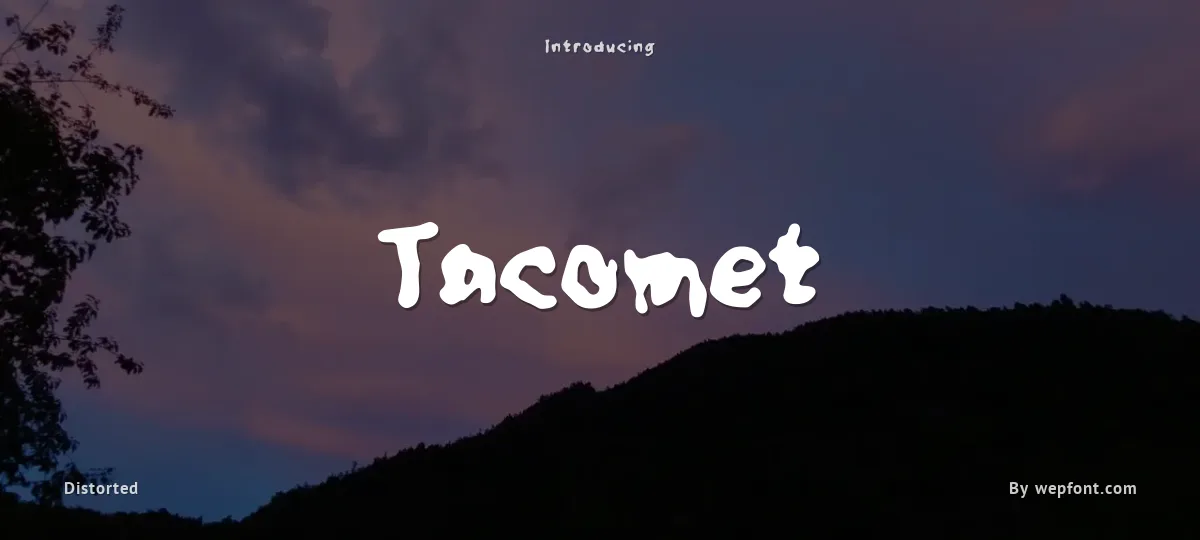 Tacomet font preview