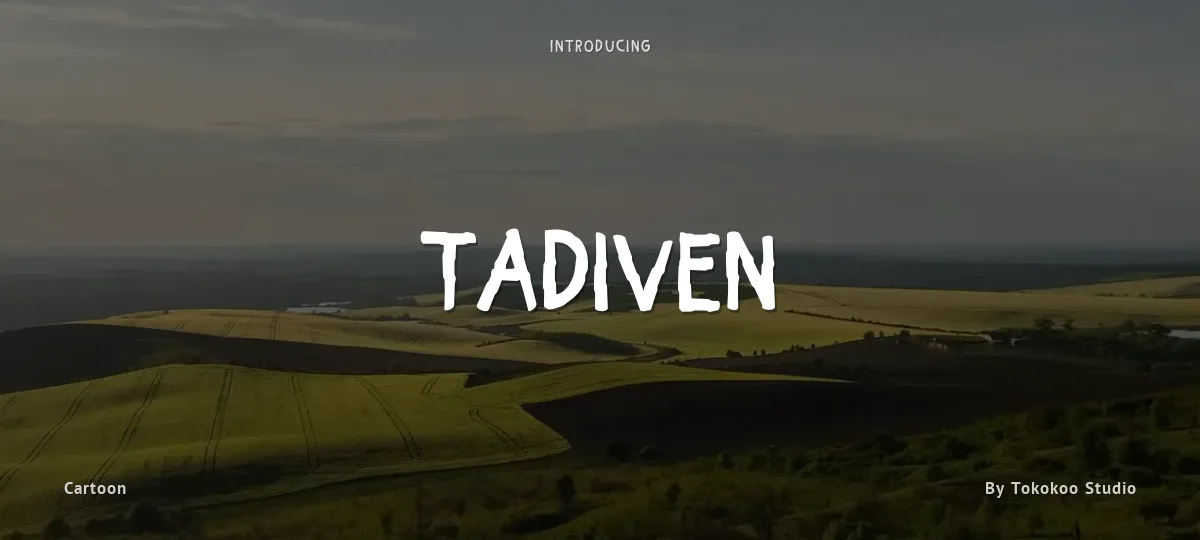 Tadiven font preview