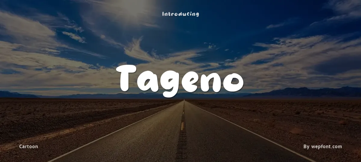Tageno font preview