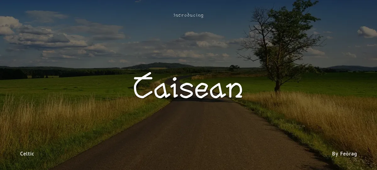 Taisean font preview