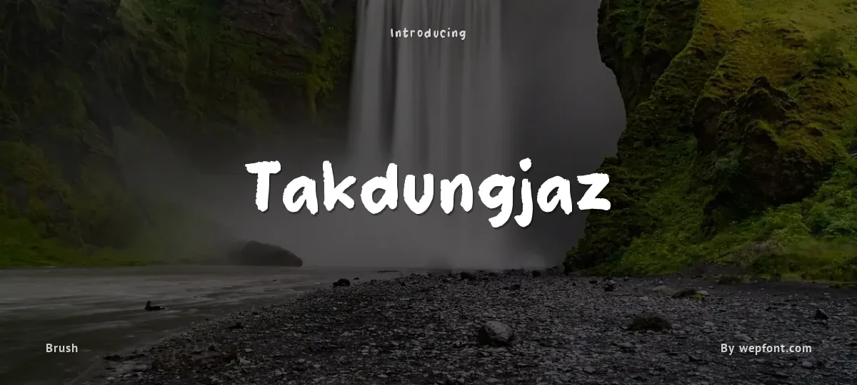 Takdungjaz font preview