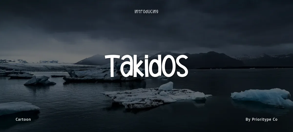 Takidos font preview
