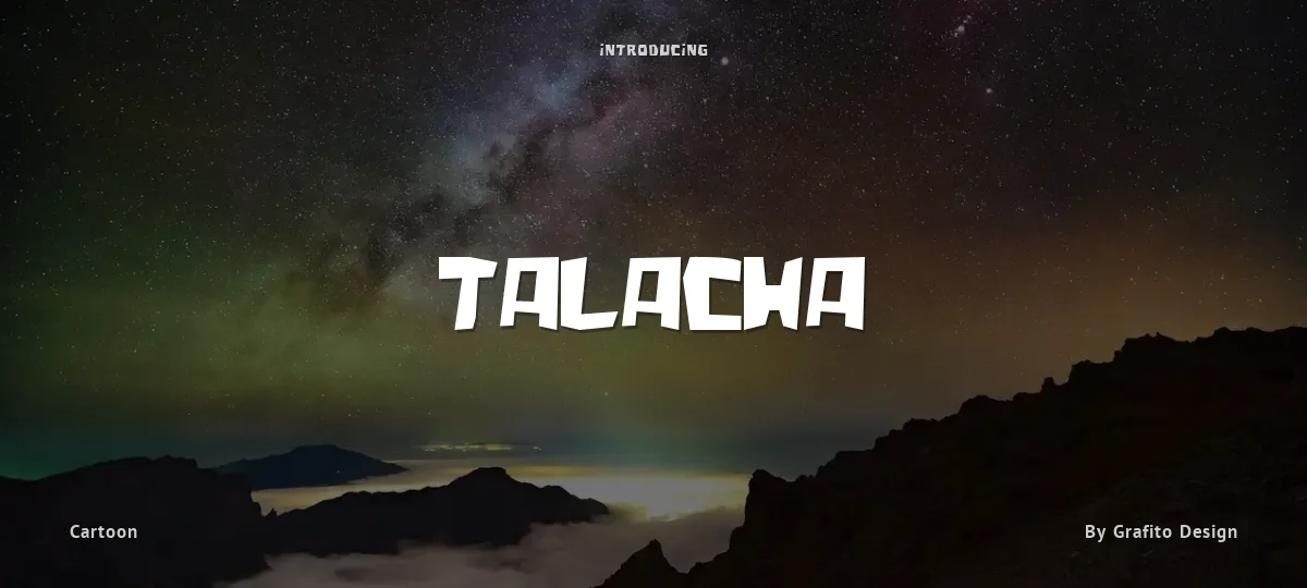 Talacha font preview