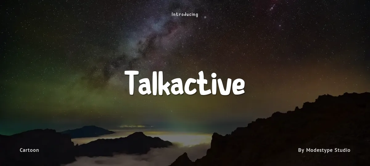 Talkactive font preview